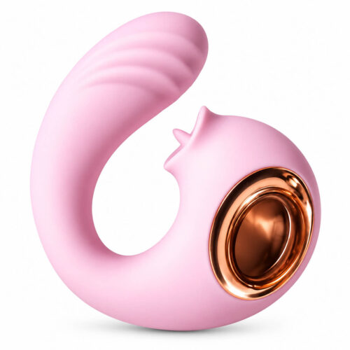 C-Shaped Wearable Couples Vibrator – Rechargeable Hands-Free Personal Massager