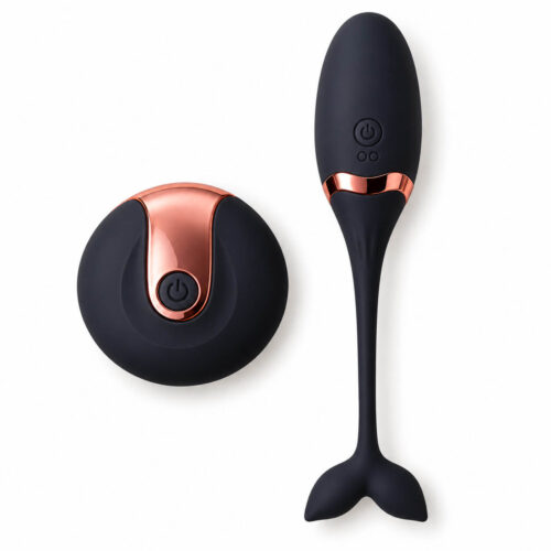 Rechargeable Vibrating Prostate Massager with Control Unit – Black